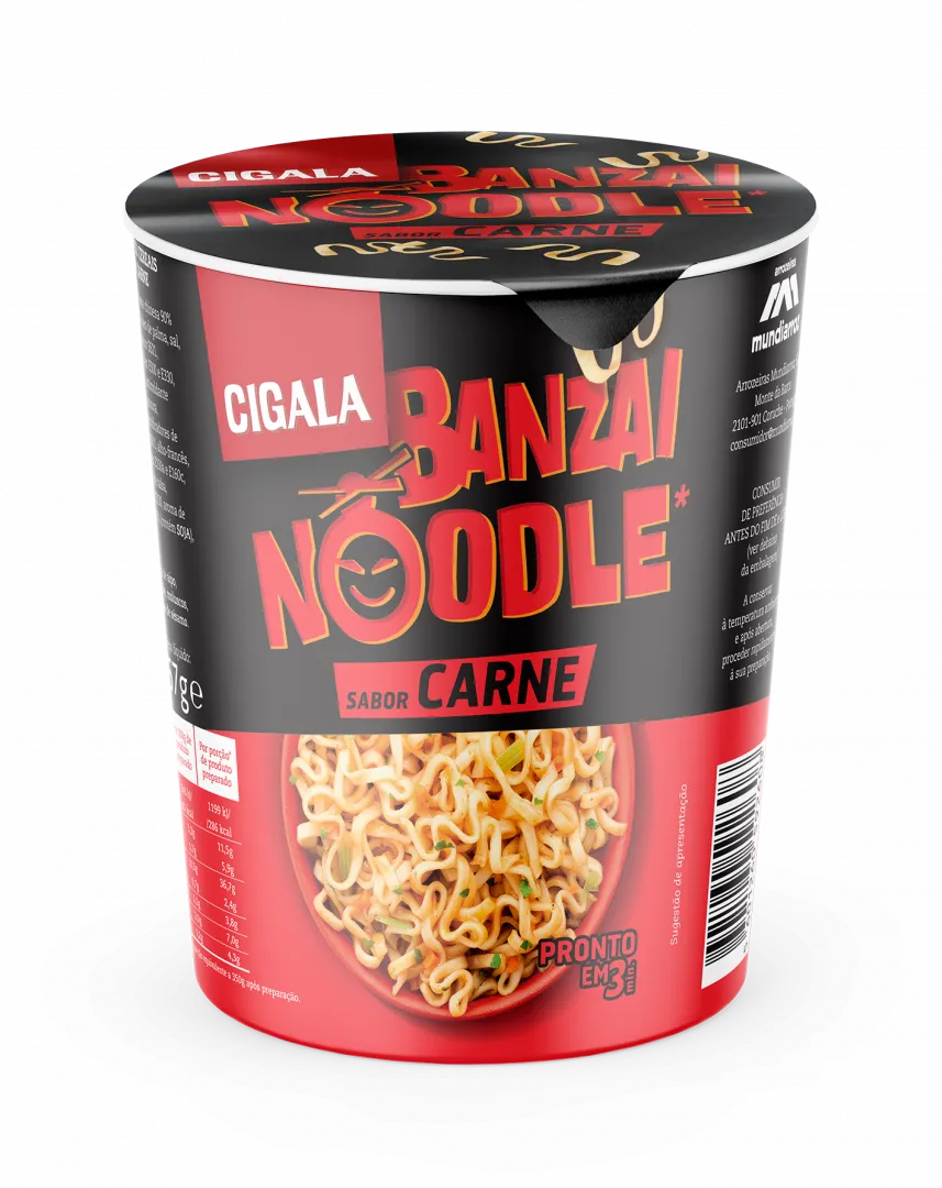 Noodles Banzai Sabor a Carne