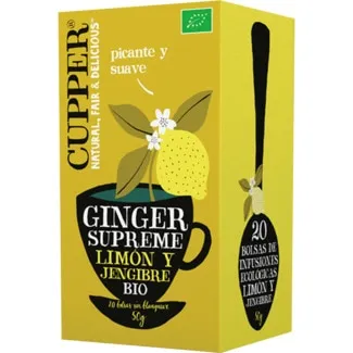 Infusão de Limão e Gengibre embalagem 20 unidades - Cupper