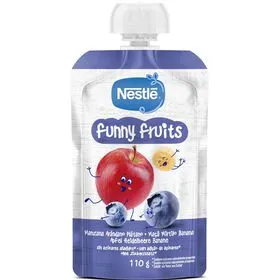 Saqueta de Fruta Maçã, Mirtilo e Banana +12M Nestlé