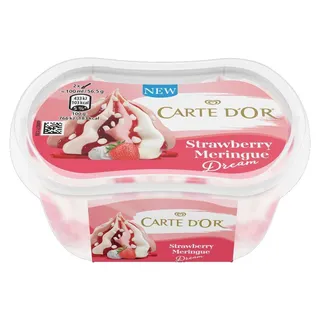 Gelado Morango e Merengue, emb. 200 ml Carte d'or