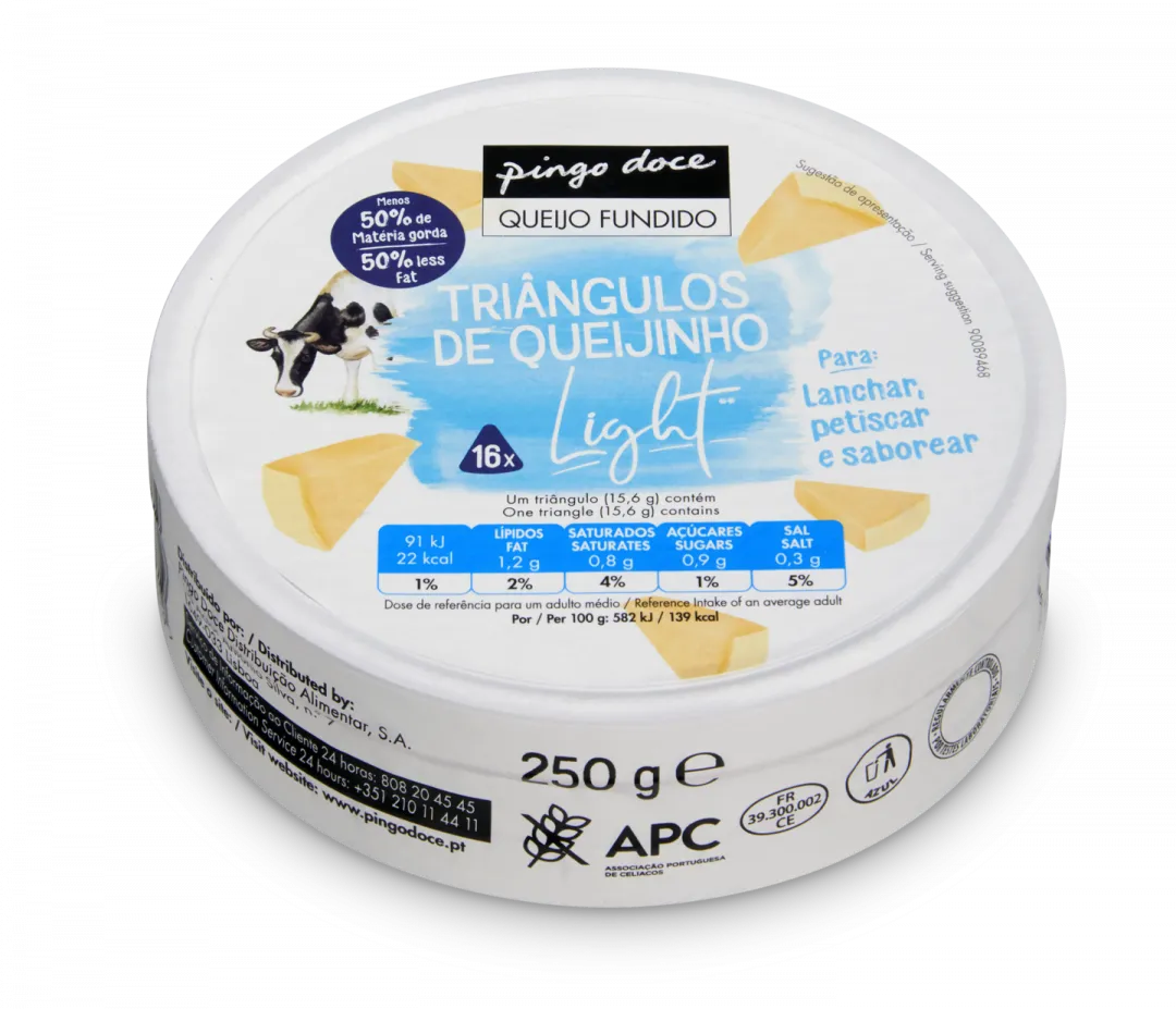 Queijo Fundido Light Porções