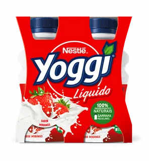 Iogurte Líquido Morango Pack 4 Yoggi