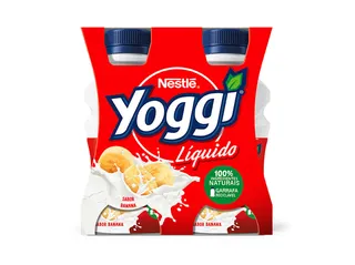 Iogurte Yoggi líquido banana 4 x 160 g