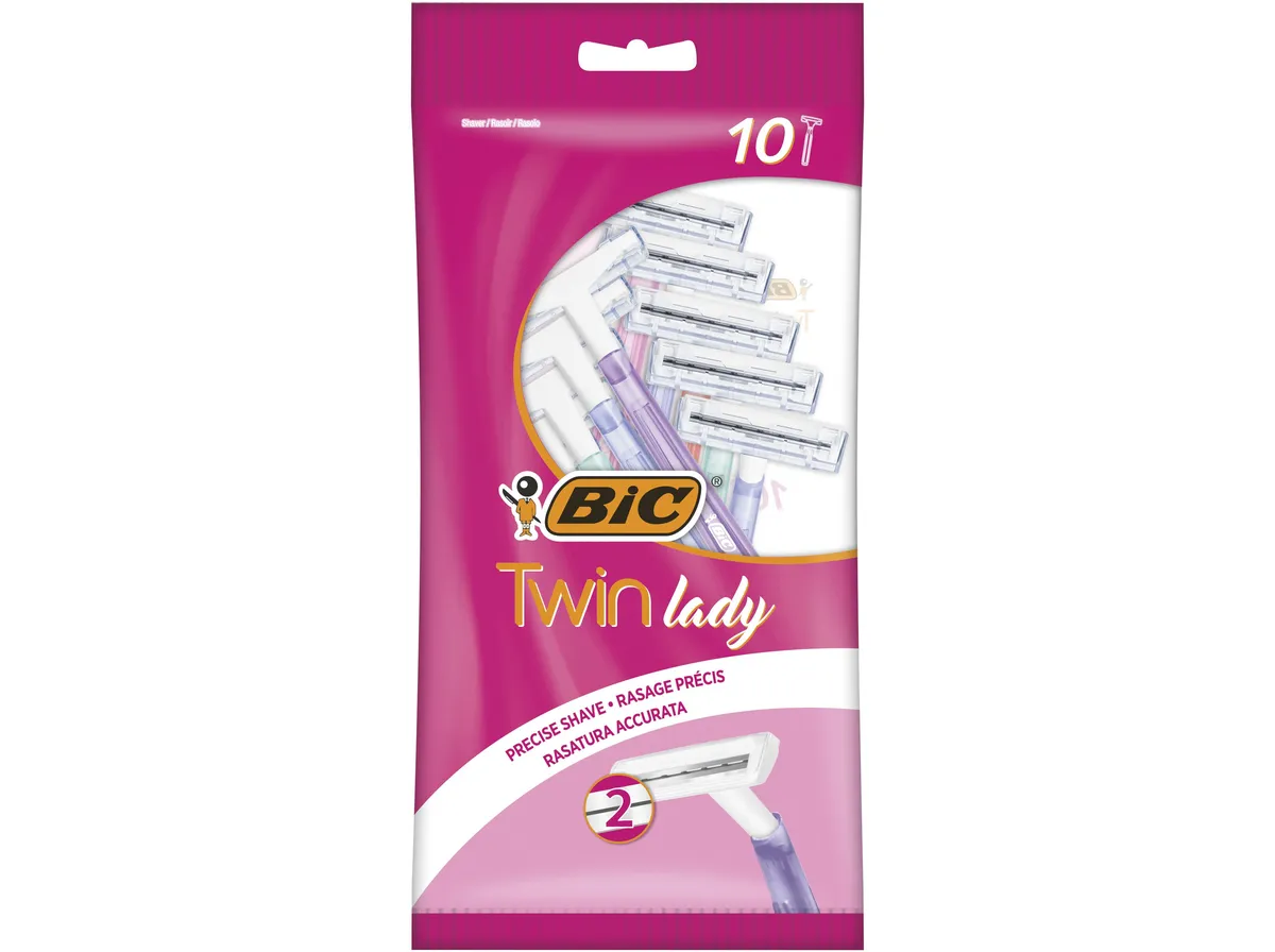 Lâminas descartáveis BIC twin lady 10un