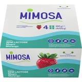 Iogurte magro morango sem lactose, embalagem de 4x 120g