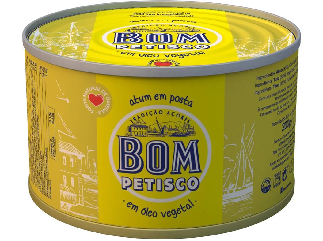Atum em óleo BOM Petisco 200(130)g