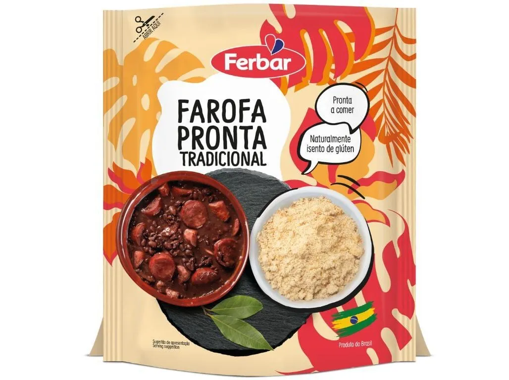 Farofa pronta Ferbar tradicional 250 g