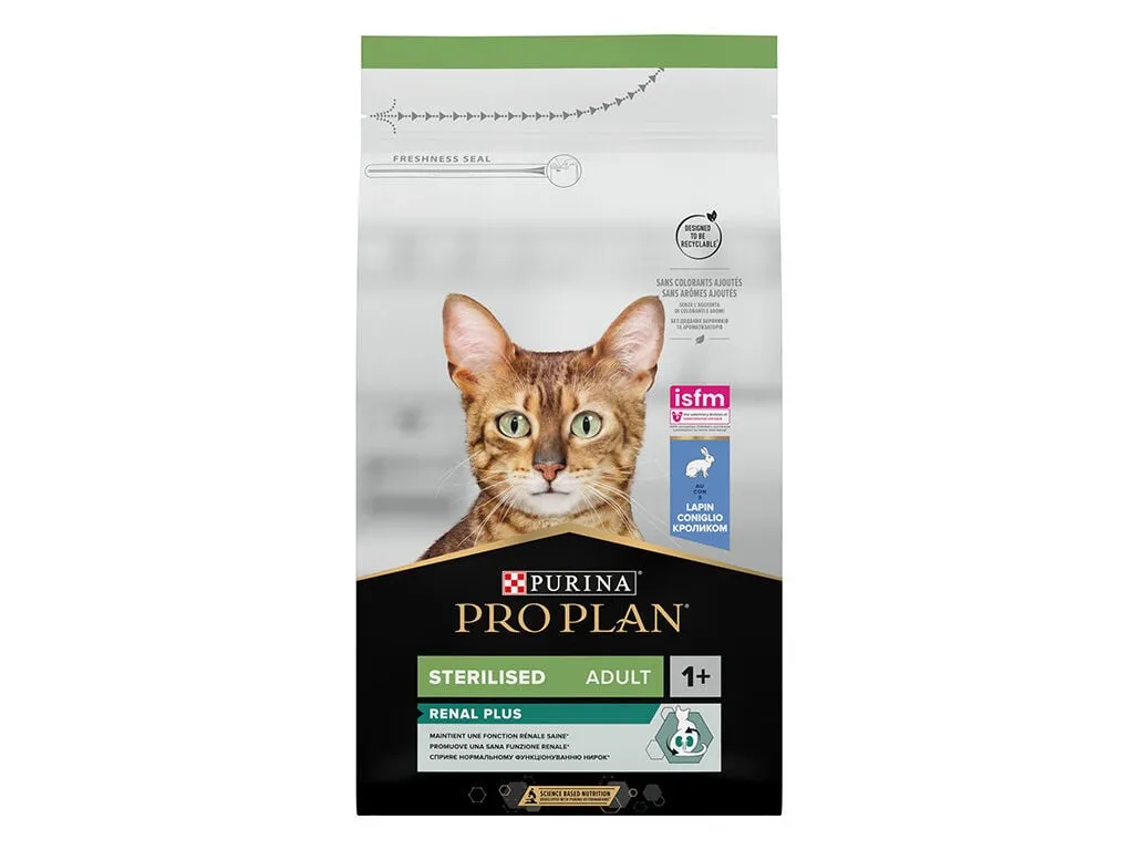 Ração para gato PRO PLAN esterilizado com coelho 1,5 kg