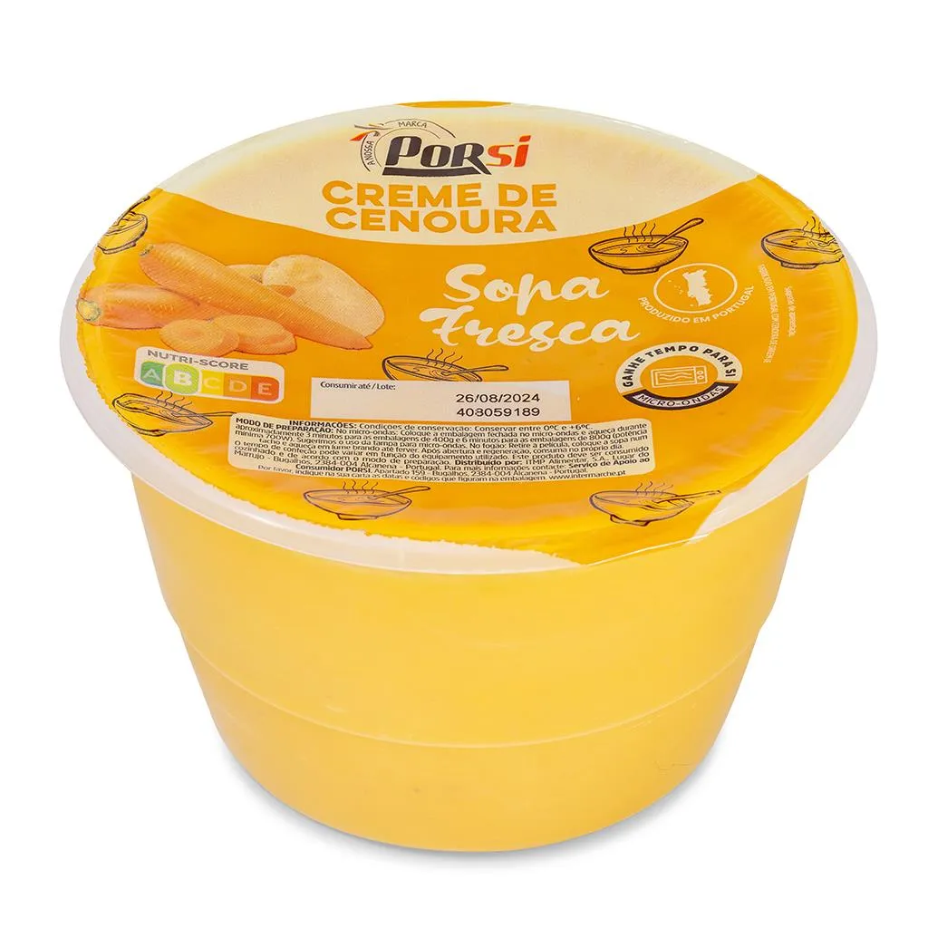 Creme de Cenoura 800g