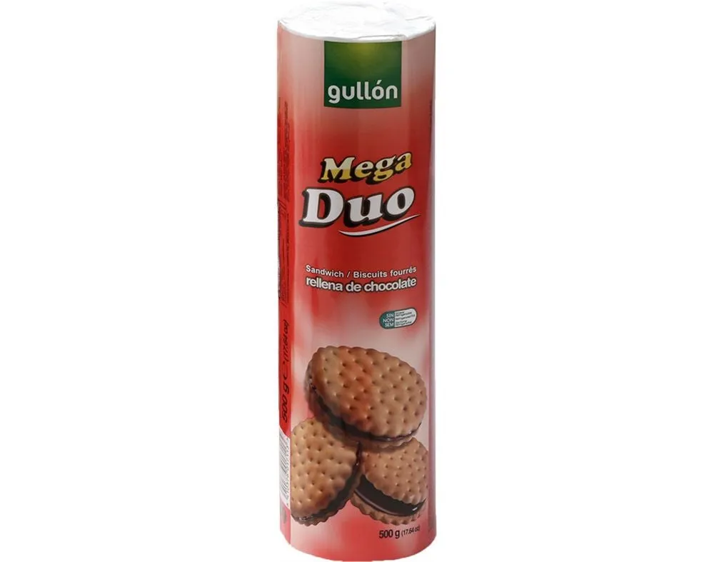 Bolacha Gullon mega duo 500 g