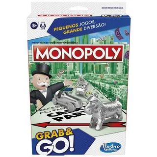 Jogo de Tabuleiro Monopoly Grab & Go! - Hasbro Gaming