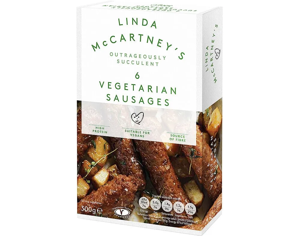 Salsichas linda mccartney vegan 6un 270 g