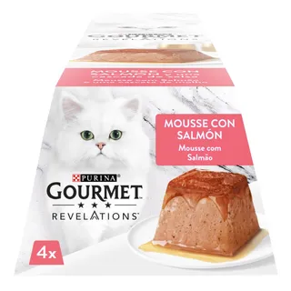 Alimento húmido de salmão para gato Purina Gourmet
