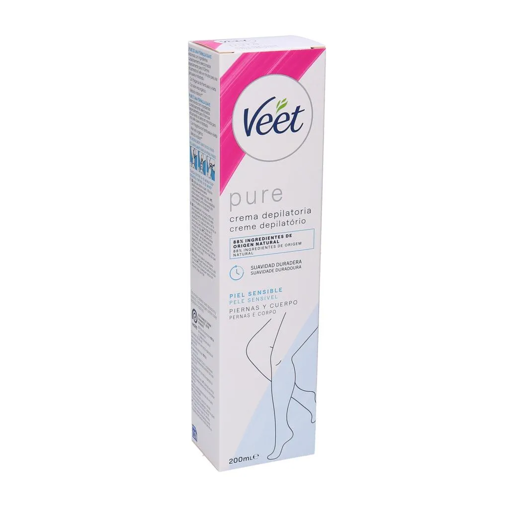 Creme depilatório peles sensíveis, embalagem de 200 ml