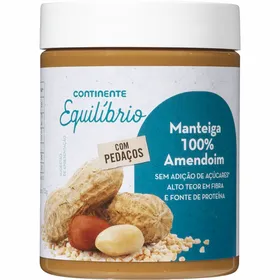 Manteiga de Amendoim com Pedaços Continente Equilíbrio