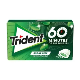 Pastilhas Elásticas 60 Minutos Spearmint Trident