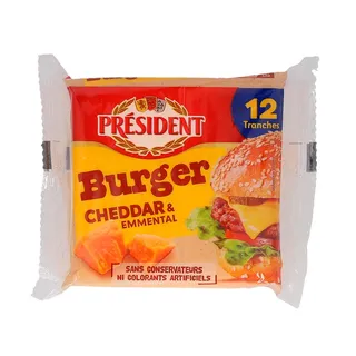 Queijo cheddar fatias, 200 g Président