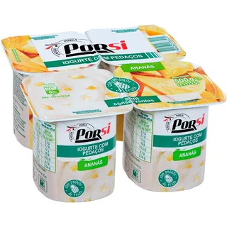 Iogurte Pedaços Ananás 4x125g PorSi