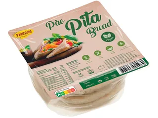 Pão Pangudi pita vegan sem lactose 400 g