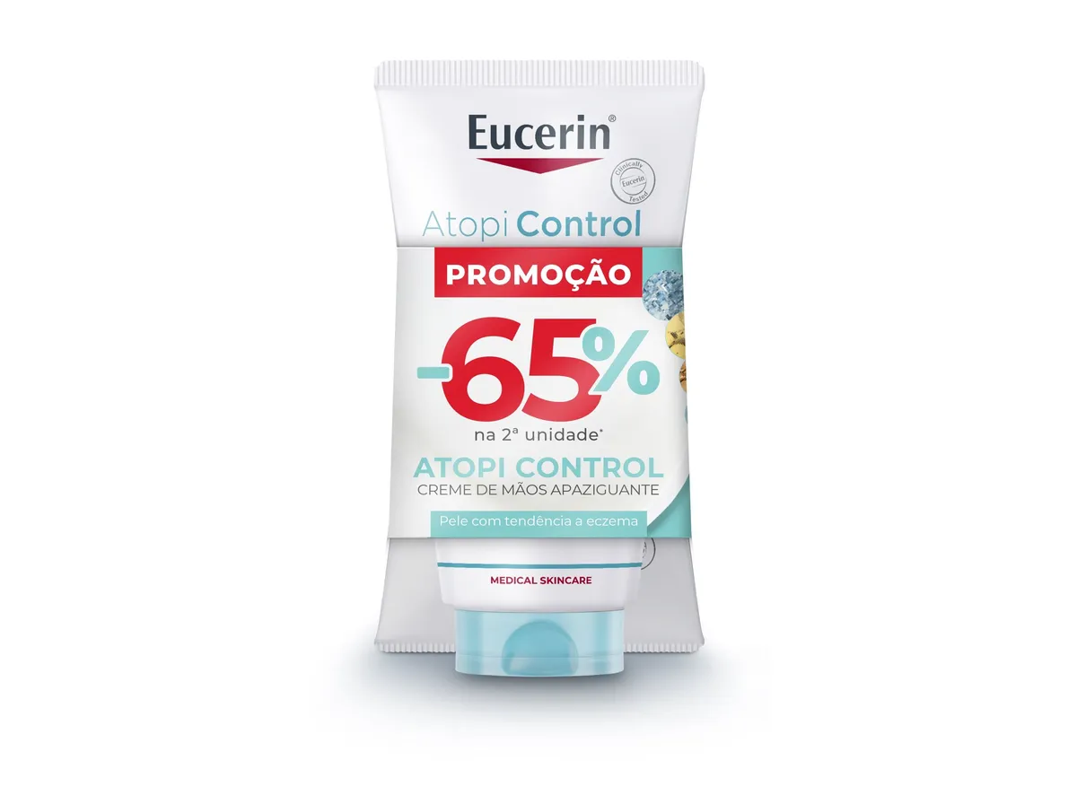 Creme de mãos Eucerin atopi control 2 x 75 ml