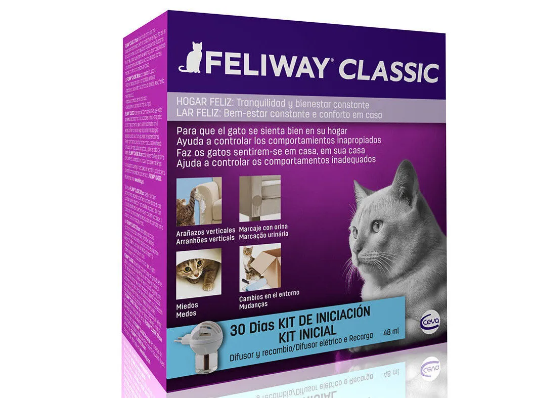 Difusor para gato Feliway difusor+recarga 48 ml