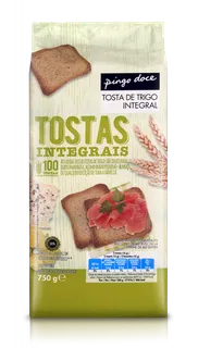 Tostas de Trigo Integral Pingo Doce