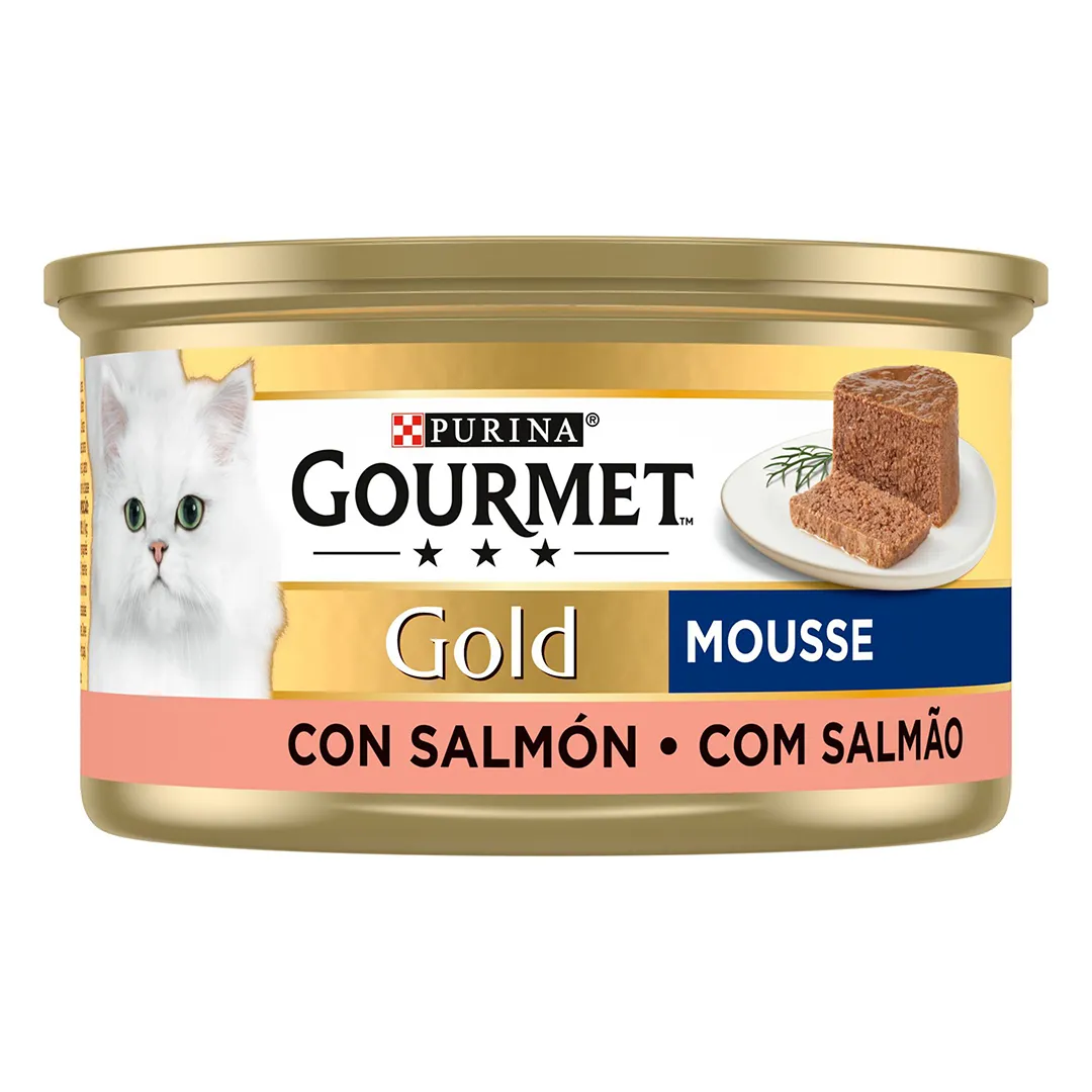 Comida Húmida para Gato Gold Mousse com Salmão