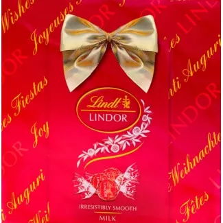 Bombons de Chocolate de Leite Lindor embalagem 137 g - Lindt