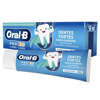 Pasta de Dentes Pro Kids 6 Meses a 6 Anos, 50ml Oral B