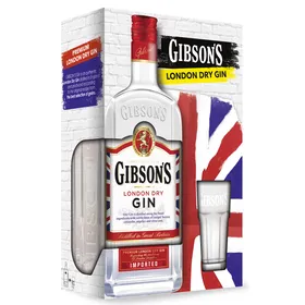 Gibsons Gin com copo