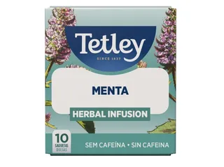 Infusão Tetley menta 10 saquetas