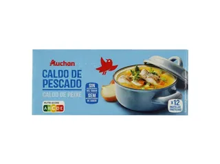 Caldo Auchan peixe 12un 120 g