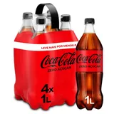 Refrigerante com gás zero, pack 4 x 1l