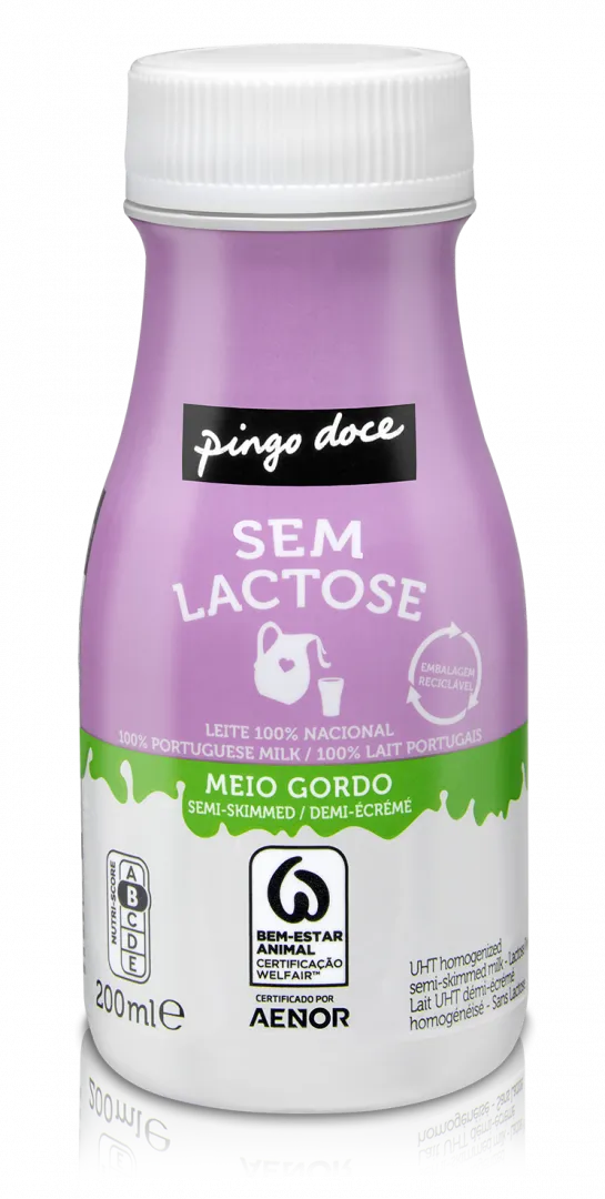 Leite UHT Meio Gordo sem Lactose