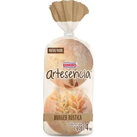 Pão de Hambúrguer Rústico Artesencia