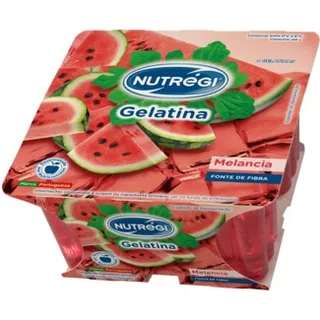 Gelatina de Melancia Pack 4 embalagem 400 g - Nutrégi