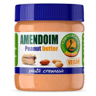 Pasta de de amendoim cremosa, 200g Cemporcento