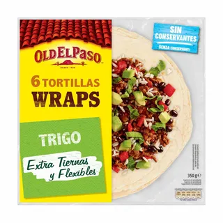 Tortilhas Wraps de Trigo Old El Paso