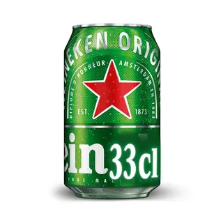 Cerveja, lata de 0.33 l Heineken