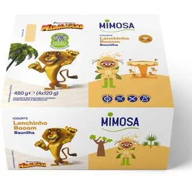 Iogurte Aroma Baunilha Infantil Lanchinho Booom Mimosa
