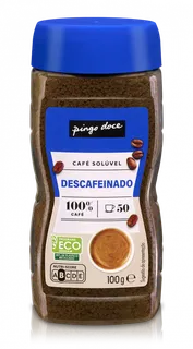 Café Solúvel Descafeinado Pingo Doce