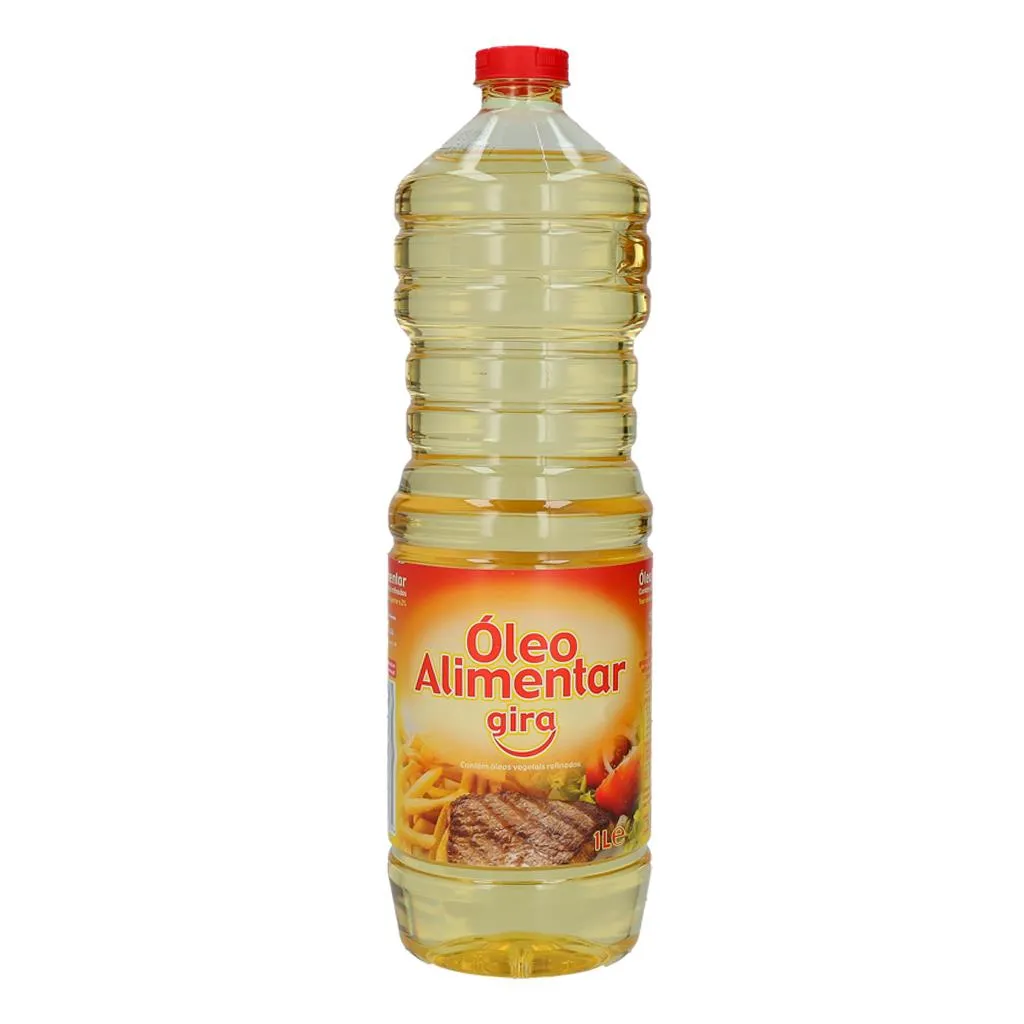 Óleo alimentar, garrafa de 1 l