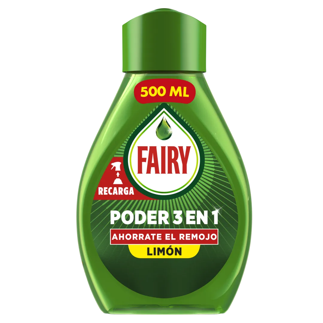 Detergente Loiça Spray Recarga Limão 3 em 1