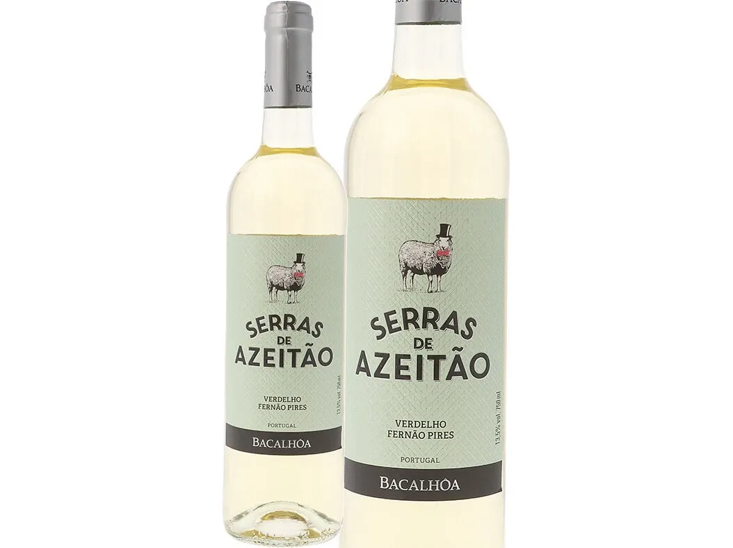 Vinho branco Serras DE Azeitão península setúbal 0,75 L