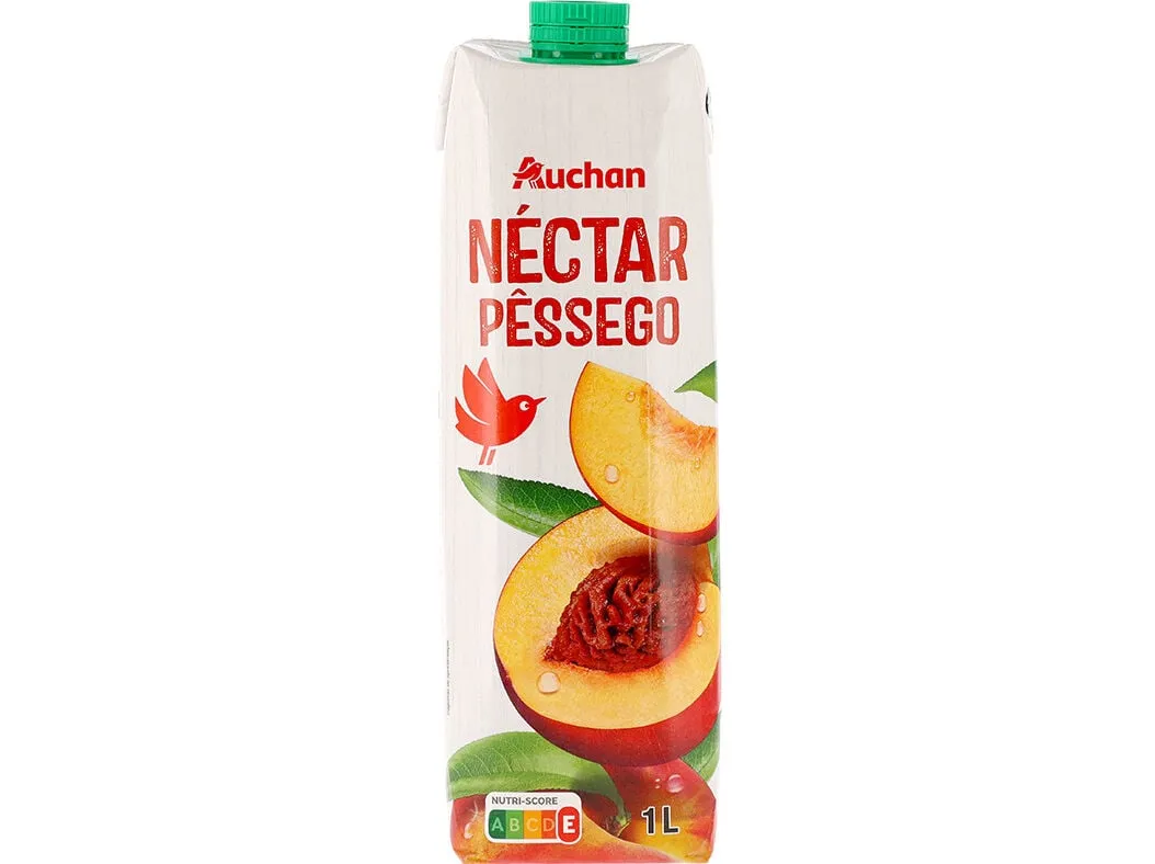 Néctar Auchan pêssego 1 L
