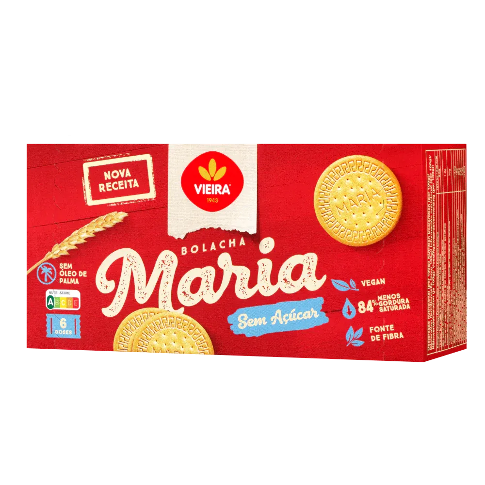 Bolacha Maria sem Açúcar Pack 6