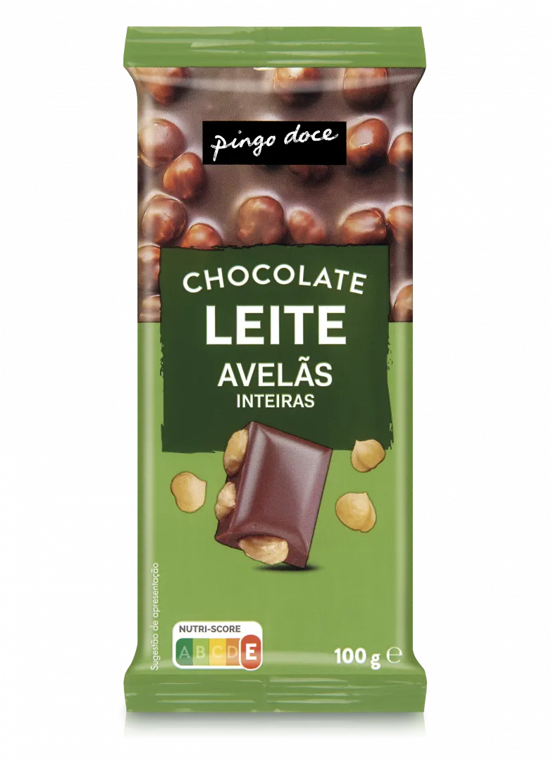 Tablete de Chocolate com Avelãs Inteiras