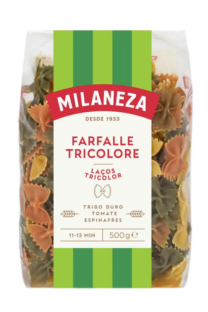 Massa Farfalle Laços Tricolor