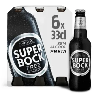 Cerveja sem Álcool Preta Pack 6 Super Bock