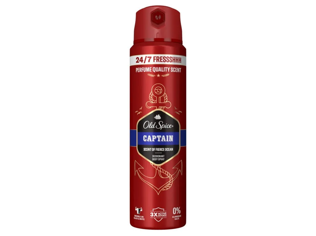 Deos homem - spray OLD Spice captain 150 ml